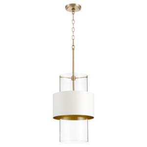 Studio White / Aged Brass