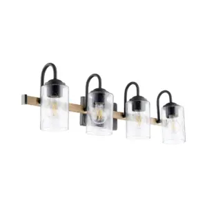 Quorum Pepper Glass 4-Light Vanity