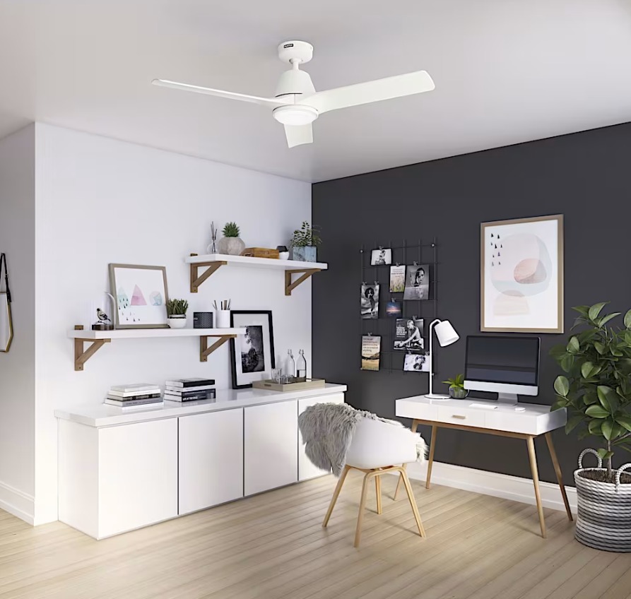 Hunter Aeronaut 52" Matte White Smart Outdoor Ceiling Fan with LED Light - Image 2